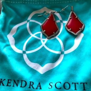 Kendra Scott Signature Alex Drop Earrings - Red